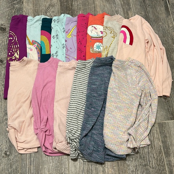 Cat & Jack Girls Long Sleeve Bundle of 20 pieces - Picture 2 of 11